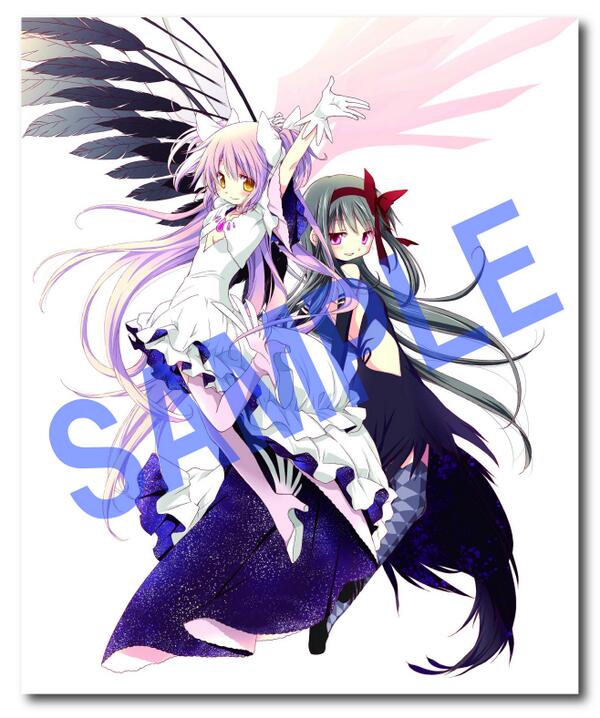 蒼樹うめによる描き下ろしイラスト。 (c)Magica Quartet／Aniplex・Madoka Movie Project Rebellion