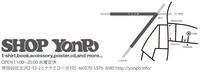 SHOP yonpoへの地図。
