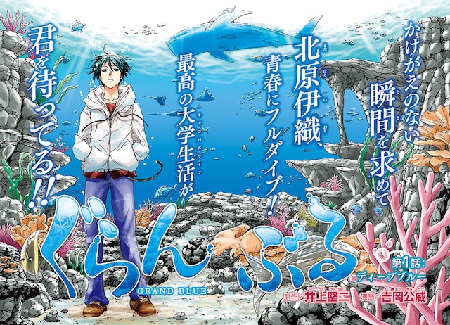 井上堅二原作、吉岡公威作画「ぐらんぶる」扉ページ