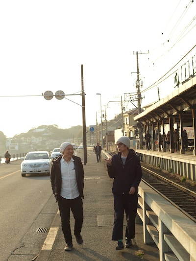 （左から）湯浅政明監督、松本大洋。