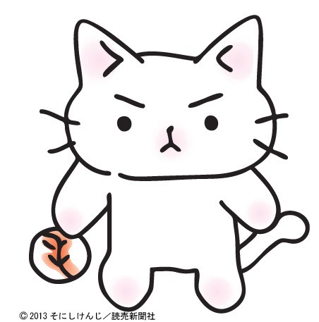 「猫ピッチャー」のカット。