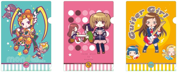 津々巳あやのオリジナルクリアファイル3種類。
