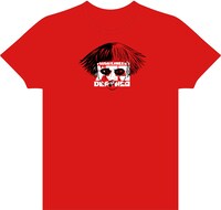 Tシャツのプリント例。