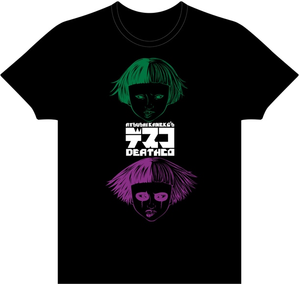 Tシャツのプリント例。