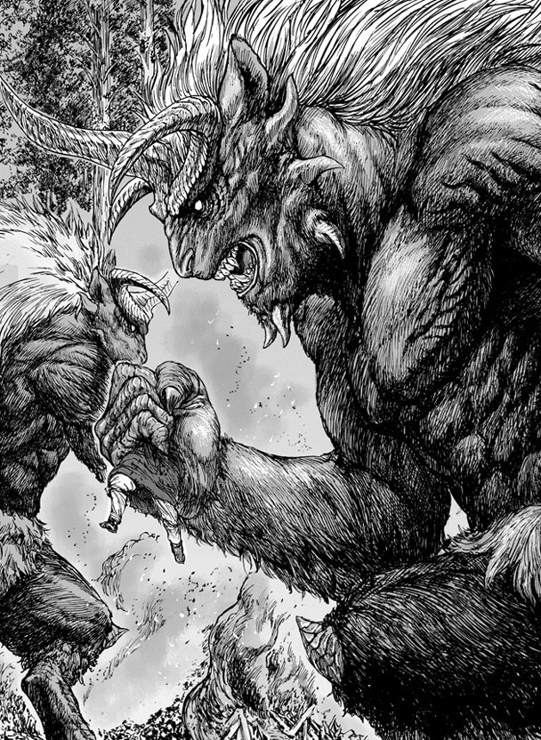 飛田ニキイチによるデビュー読み切り「MONSTER×MONSTER」より。