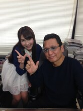 左からMCの美咲アヤカ、原哲夫。