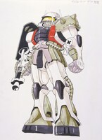 ラフデザイン〈ザク〉大河原邦男、1978年(c)創通・サンライズ