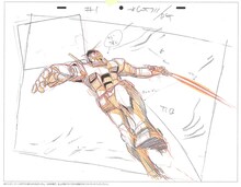 アニメーション原画 安彦良和、1979-82年頃(c)創通・サンライズ