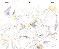 アニメーション原画 安彦良和、1979-82年頃(c)創通・サンライズ