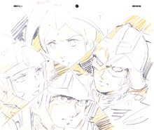 アニメーション原画 安彦良和、1979-82年頃(c)創通・サンライズ