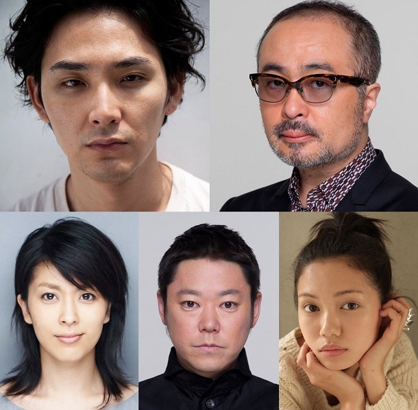 上段左から松田龍平、松尾スズキ。下段左から松たか子、阿部サダヲ、二階堂ふみ。 (c)2015 いがらしみきお・小学館／『ジヌよさらば～かむろば村へ～』製作委員会