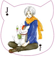 「ニャンコ先生ふぇいすトランプ」の札の一部。