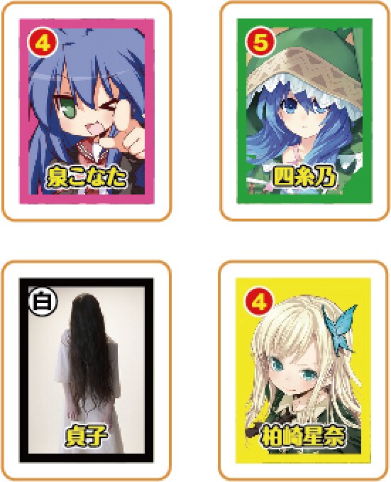 KADOKAWA作品のキャラクターがあしらわれた麻雀牌。イベント用に特注で制作された。