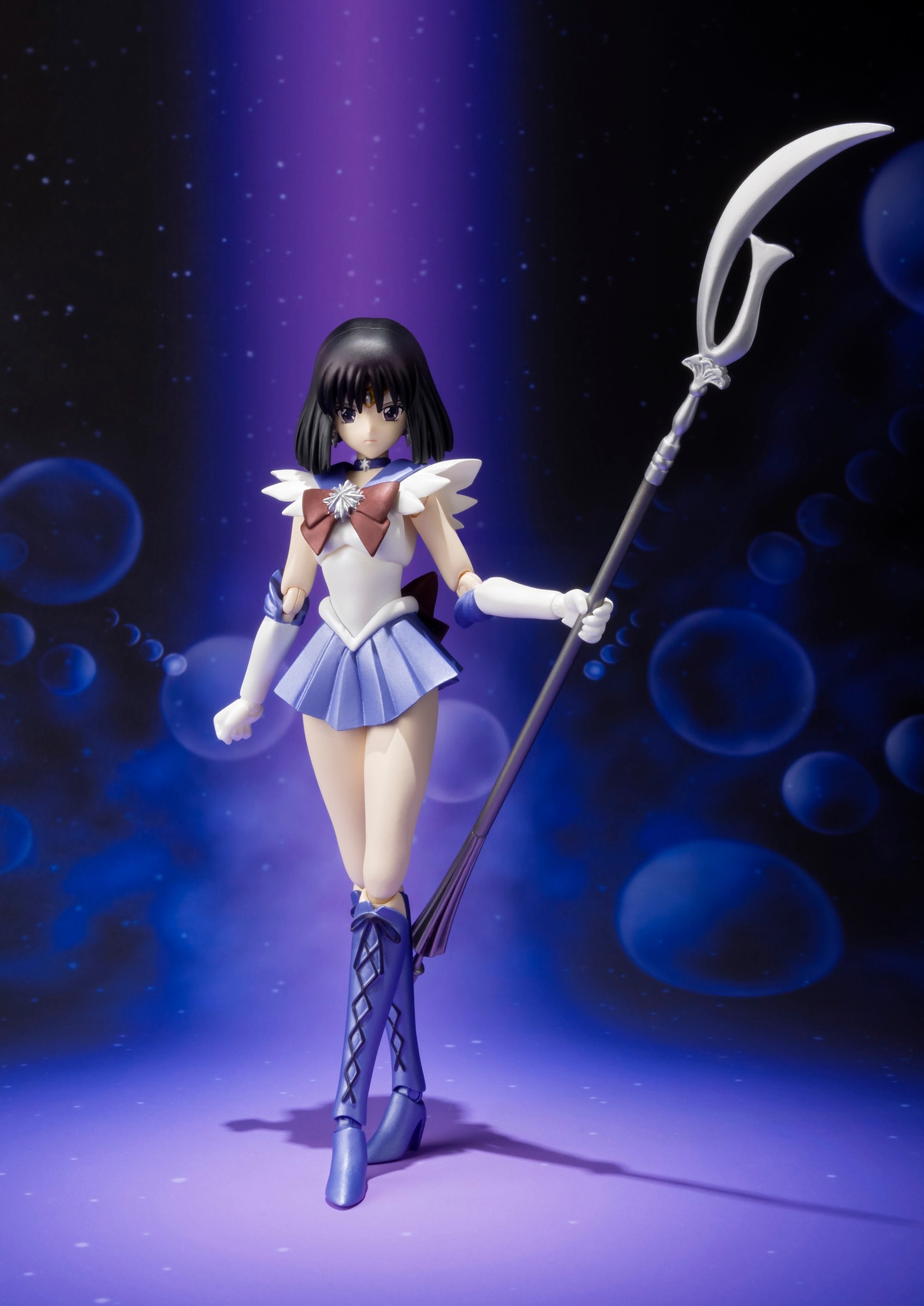 「S.H.Figuarts セーラーサターン」は全高約130mm。(c)武内直子・PNP・東映アニメーション