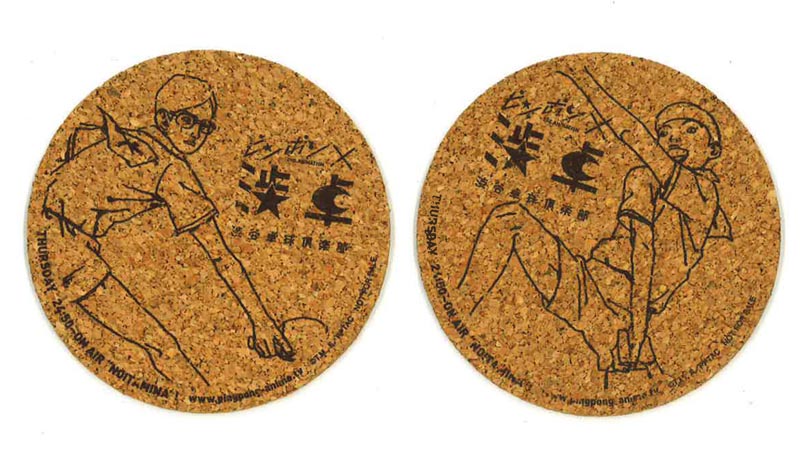 ピンポン×渋卓のオリジナルコラボコースター。