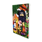 「勇者たち」のテキスタイルパネル。