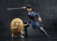 「フィギュアーツZERO 信」と「フィギュアーツZERO 河了貂」。(c)原泰久・集英社／NHK・NEP・ぴえろ