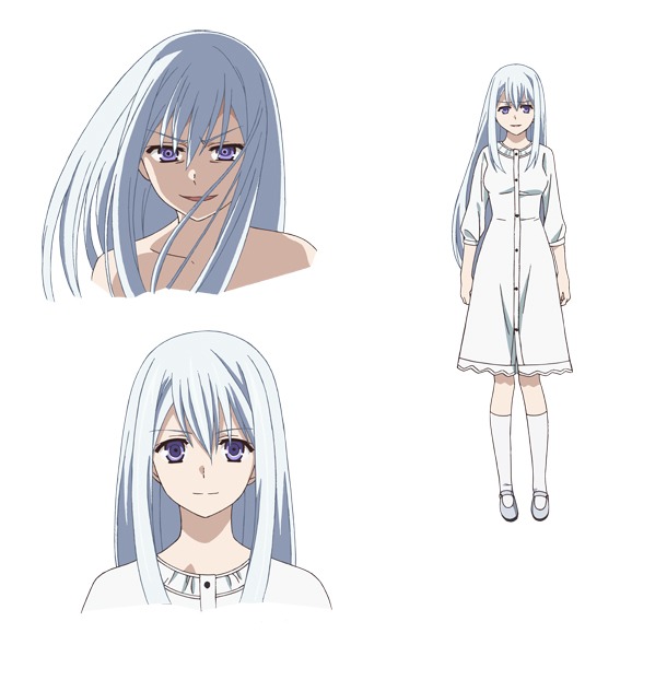 藤崎真子の設定画。(c)岡本倫／集英社・「極黒のブリュンヒルデ」製作委員会