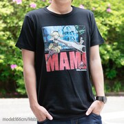 「劇場版 魔法少女まどか☆マギカ［新編］ 叛逆の物語 グラフィックTシャツ『マミVer.』」のブラックを着用した様子。(c)Magica Quartet／Aniplex・Madoka Movie Project Rebellion