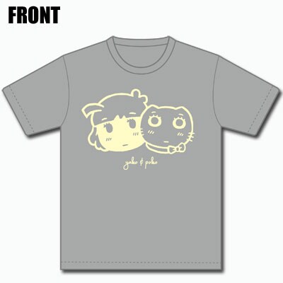 「ヤコとポコ」ネコ型ロボットアシスタント・ポコの“てきとうモード”Ｔシャツ（フロント）