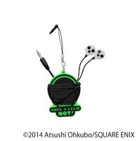 応募者全員サービスで手に入る「ソウルイーターノット！」特製イヤホンコードリールストラップ。