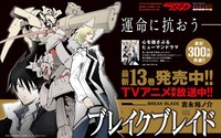 「ブレイクブレイド」13巻の中吊り広告。