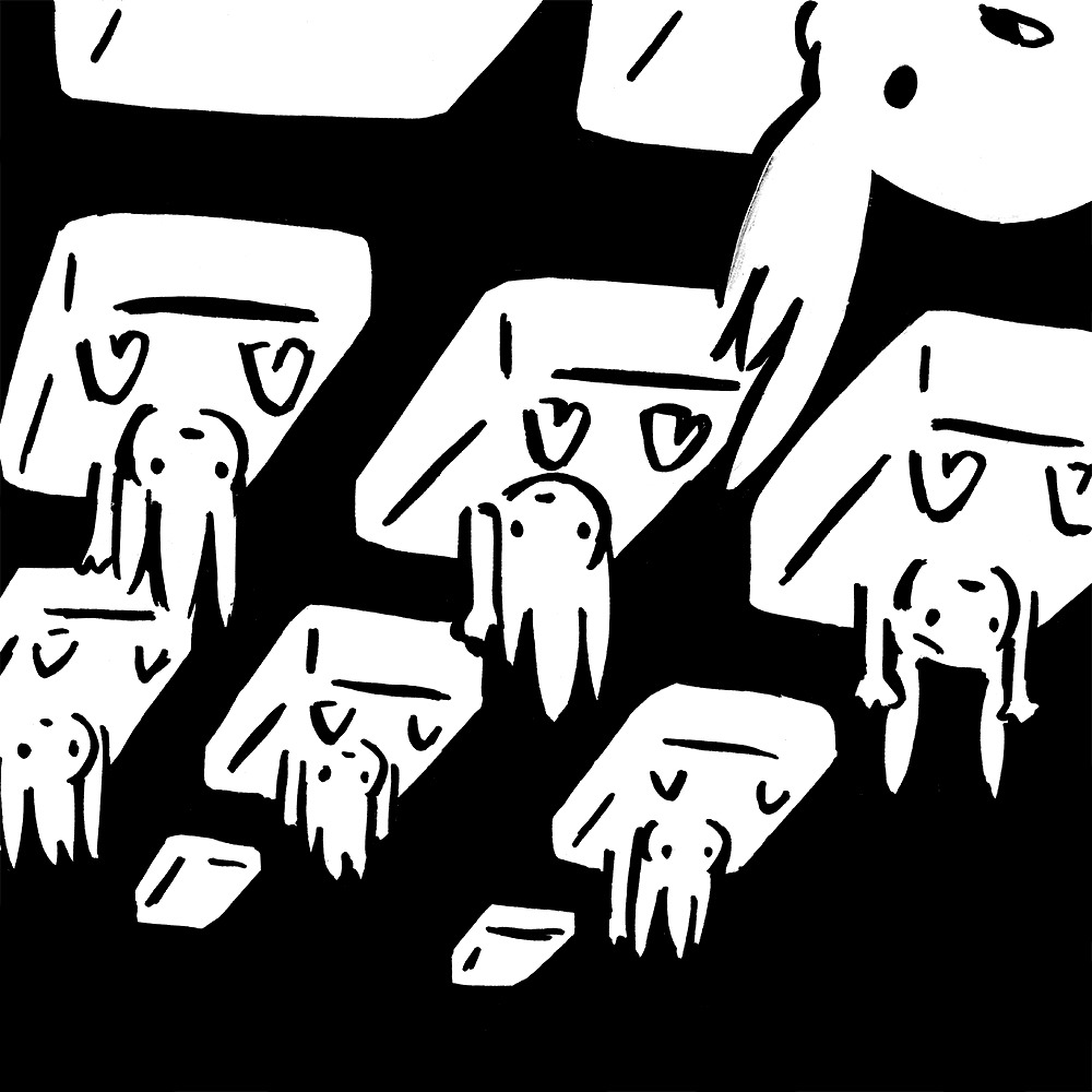 西島大介が描いたコラボマンガ「DARS」より。