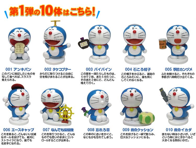 ドラえもん 100体レジンフィギュアコレクション セット」（C）Fujiko 