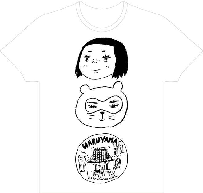 Tシャツへのプリントイメージ。