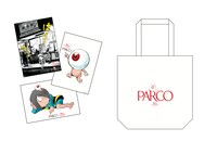 5月25日に配布されるポストカード（左）と、5000円以上の買い物でプレゼントされるトートバッグ（右）。(c)水木プロ