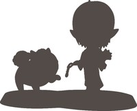 ダブルチャンスキャンペーン：鬼灯＆シロちびきゅんキャラセット～パールカラーver.～ (c)江口夏実／講談社