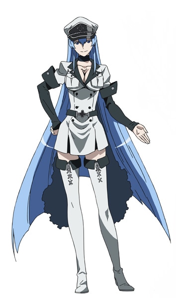 エスデス（CV：明坂聡美） (c)タカヒロ・田代哲也／スクウェアエニックス・「アカメが斬る！」製作委員会
