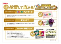 「ガラスの仮面 ハンディアイスバトル」で当たるプレゼント。