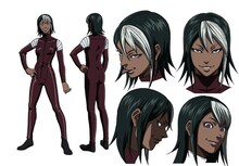 ヴィクトリア・ウッドの設定画。(c)貴家悠・橘賢一／集英社・Project TERRAFORMARS