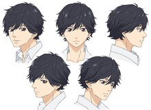 馬渕洸（高校生）のキャラクター設定画。(c)2014 咲坂伊緒／集英社・「アオハライド」製作委員会