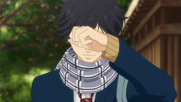 アニメ「アオハライド」PVの場面写真。(c)2014 咲坂伊緒／集英社・「アオハライド」製作委員会