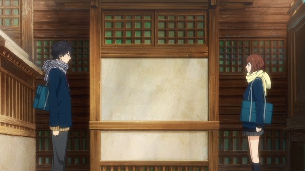 アニメ「アオハライド」PVの場面写真。(c)2014 咲坂伊緒／集英社・「アオハライド」製作委員会