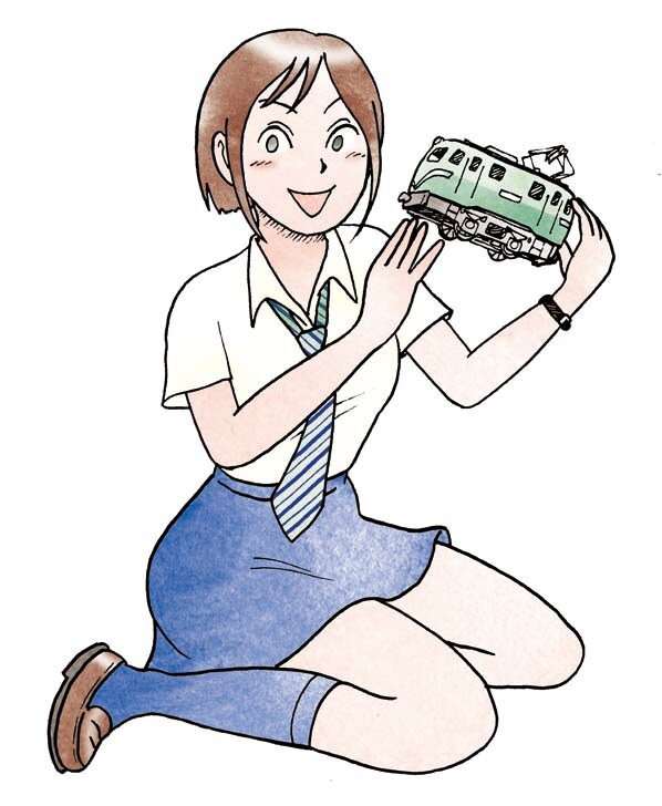 池田邦彦の読み切り作品「はやぶさや模型店」のカット。