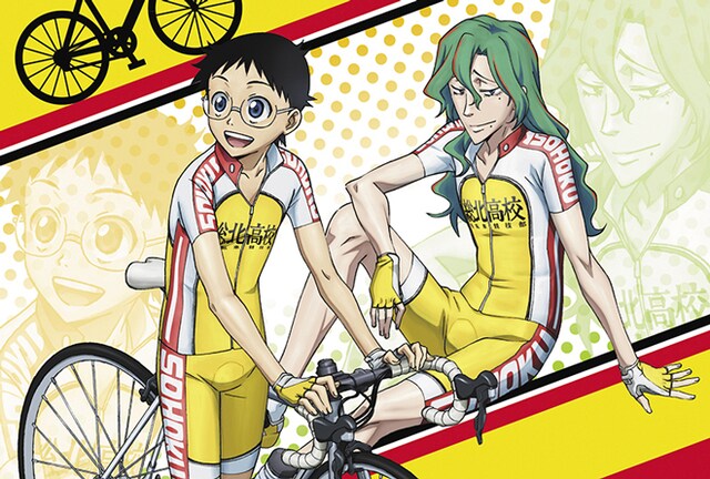 坂道と巻島が描かれたポストカード。（c）渡辺航（週刊少年チャンピオン）／弱虫ペダル製作委員会