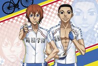 新開と泉田が描かれたポストカード。（c）渡辺航（週刊少年チャンピオン）／弱虫ペダル製作委員会