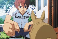 新開が描かれたポストカード。（c）渡辺航（週刊少年チャンピオン）／弱虫ペダル製作委員会