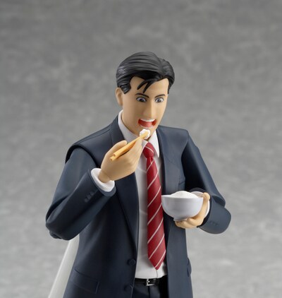 「figma 井之頭五郎」。箸を持った手やご飯茶碗も付属している。 (c)Masayuki Kusumi (c)Jiro Taniguchi