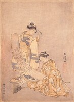 鈴木春信「見立寒山拾得」