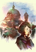 塚原重義監督によるアニメ「女生徒」イメージイラスト。(c)美少女の美術史展実行委員会