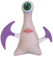 約10cmの「寄生獣／ミギーボールチェーン付ぬいぐるみ（戦闘）」。(c)岩明均/講談社