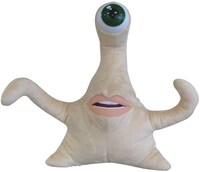 約28cmの「寄生獣／ミギーリアルサイズぬいぐるみ」。(c)岩明均/講談社