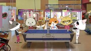 ゴールデンボンバーとのコラボエピソード「エアホッケー」の1シーン。（c）紙兎ロペプロジェクト2014/フジテレビジョン