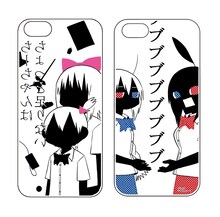 阿部共実作品のiPhone5/5Sケース。左から「ちーちゃんはちょっと足りない」、「ブラックギャラクシー6」のもの。