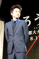 志々雄真実役の藤原竜也。