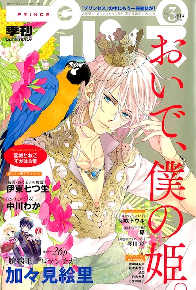 月刊プリンセス7月号に収められている「季刊プリンスvol.3」の表紙。